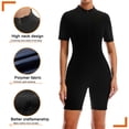 thumbnail image 4 of Wowcloth Women's Sweat Shaping Bodysuit, Short Sleeve with Front Zipper, Waist Cinching & Butt Lifting, High Elastic for Yoga and Daily Wear, 4 of 8