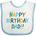 thumbnail image 3 of Inktastic Happy Birthday Dad Boys or Girls Baby Bib, 3 of 4