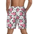 thumbnail image 4 of Haiem Rose Flowers Mens Swim Trunks with Compression Liner 2 in 1 Swimming Shorts Stretch Swimwear Quick Dry,Board Shorts-X-Large, 4 of 9