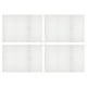 thumbnail image 1 of Plástico Malla Lienzo Hoja 60x42cm/23,6x16,5 Pulgadas Blanco En Blanco Lienzo Rectángulo 4mm Agujero para Bordado Aguja Punto, Punto Ganchillo Malla, Paquete de 4, 1 of 5