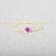 thumbnail image 1 of Xiao Hua Pulsera de flores hecha a mano - Pulsera de resina, ajustable, pulsera de flores, 2 piezas, color rosa oscuro narciso, 1 of 3