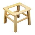 thumbnail image 3 of Asiento de inodoro , silla con inodoro, silla de ducha, madera, usos múltiples, cómodo taburete de asistencia, taburete de inodoro en cuclillas 30 centímetros, 3 of 7