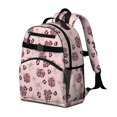 thumbnail image 2 of Pink and Black Leopard Print Cute School Backpack Bag for School with Padded Back and Adjustable Shoulder Straps 15.25"x11.5"x5.25", 2 of 5