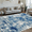 Blue, variant on TECHVIDA Area Rug 4x6,Modern Abstract Rug,Machine Washable for Living Room Rugs, Foldable Nonslip Indoor Carpet,Bedroom Living Room-Dark Gray