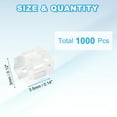 thumbnail image 2 of Uxcell 1000 Pcs Silicone Earring Backs for Studs, Clear 3 x 3 x 3.5mm / 0.12 x 0.12 x 0.14, 2 of 5