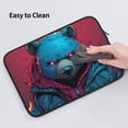 thumbnail image 5 of Pofeuu Neon Cyberpunk Blue Bear Print Laptop Carrying Case,13-15-Inch Laptop and Tablet, Sleek Design, Durable and Water-Repellent Fabric, Business Casual or School-15 inch, 5 of 8
