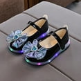 thumbnail image 2 of Fancifize Girls' Light-Up Princess Shoes (12M-10Y) - Faux Leather Mary Janes with LED Bow for Special Occasion, 2 of 4