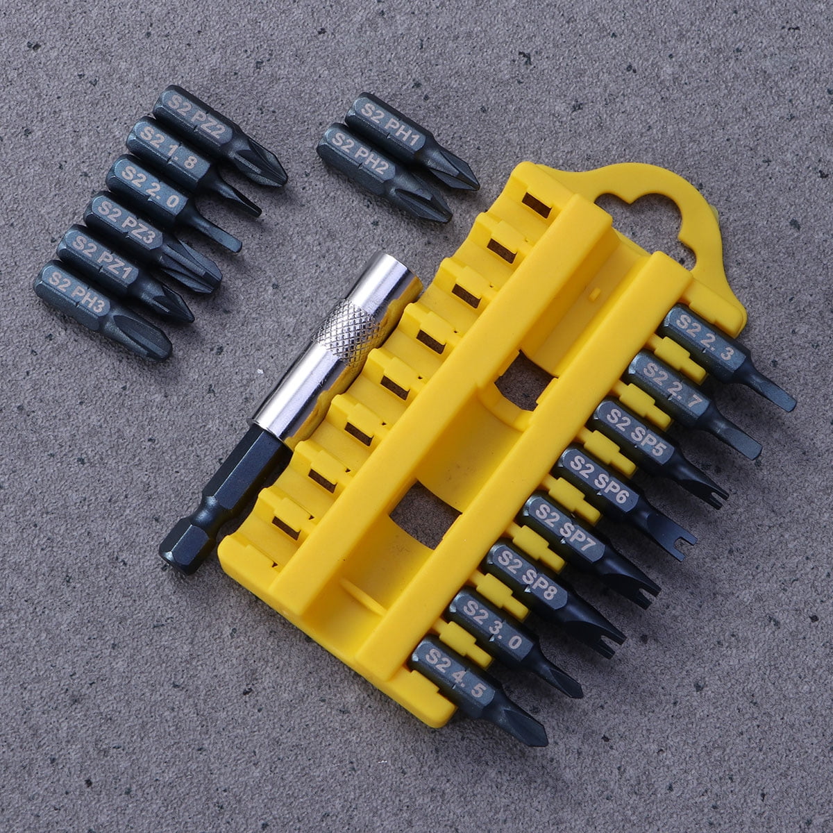 DEEPCRAFF Multi Color Pentagon Screwdriver Bit Set with Magnetic Extension Holder for Cordless Drills