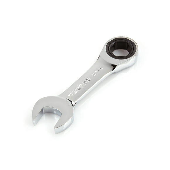 TEKTON 11/16 Inch Stubby Ratcheting Combination Wrench | WRN50013