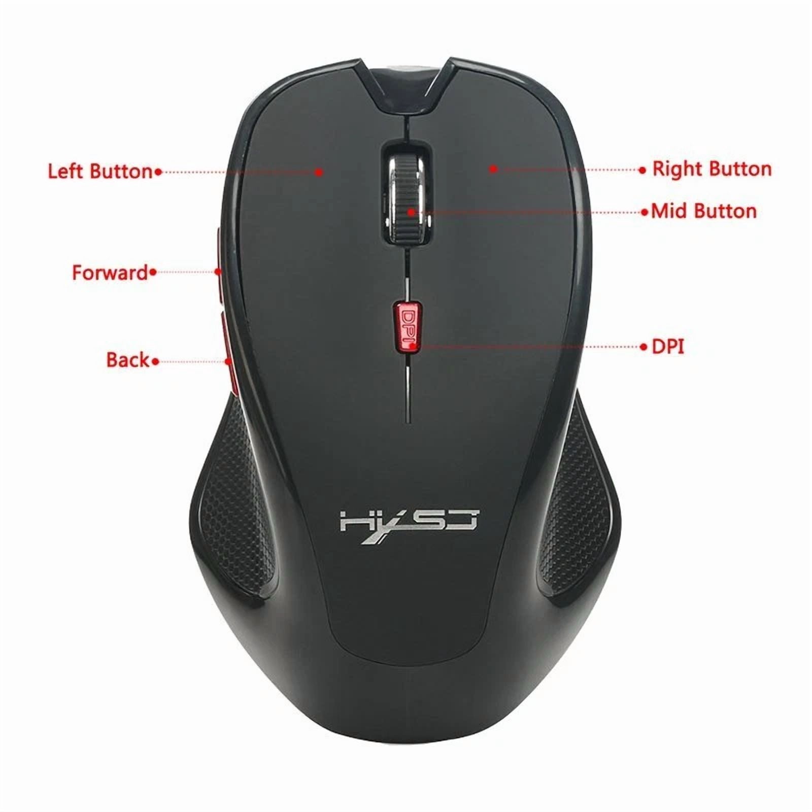 BUTTERFLY- 2.4G Wireless Bluetooth Mouse Silent Ergonomics Optical Mouse For Laptop Pc