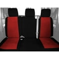 thumbnail image 2 of CalTrend Rear 60/40 Split Back & Solid Cushion Tweed Seat Covers for 2010-2017 Hyundai Accent - HY122-02TT Red Insert with Black Trim, 2 of 2