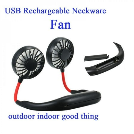 

Summer Outdoor Portable Cooling Wearable Tool Speed Adjustable for Traveling Tool Hand Free Mini USB Rechargeable