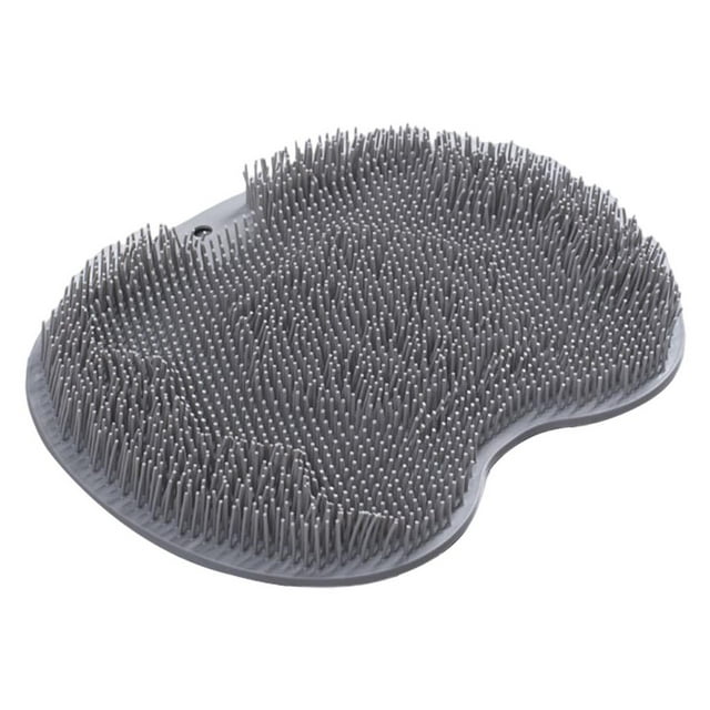Depurador de pies de ducha Limpiador de pies para antideslizante, almohadilla de masaje, alfombrilla de , accesorios de , multifunción - gris Gris Fanmusic Depurador de pies de ducha