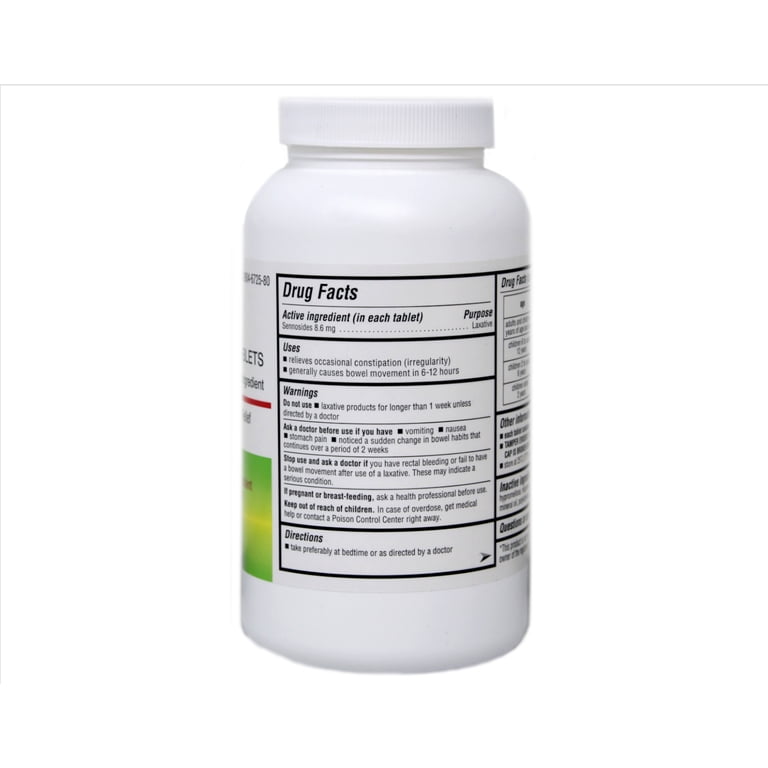 Major Senna Tablets 8.6 mg, Vegetable Laxative, Gentle Overnight