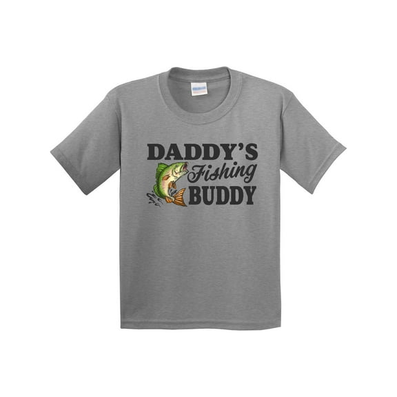 Inktastic Daddy's Fishing Buddy Youth T-Shirt