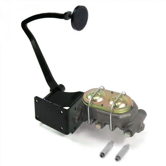 Helix Suspension Brakes & Steering 37-39 Chevy Manual Brake Pedal Kit Drum & Drum 3 in. Black Pad