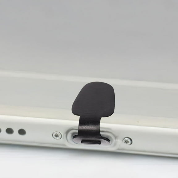 PTOOTP Black Silicone USB Type-C Dust Covers 6 Pcs, Small Plug Protectors for Phone Charging Port, and Easy to Use