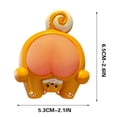 thumbnail image 3 of Squeezable Decompression Butt Ornament, Soft Silicone Stress Relief Toy, Non-Toxic Resin Dashboard Decor, Cute Quirky Healing Figurine for Car Interior Home Office Desktop Decoration Gift, 3 of 5