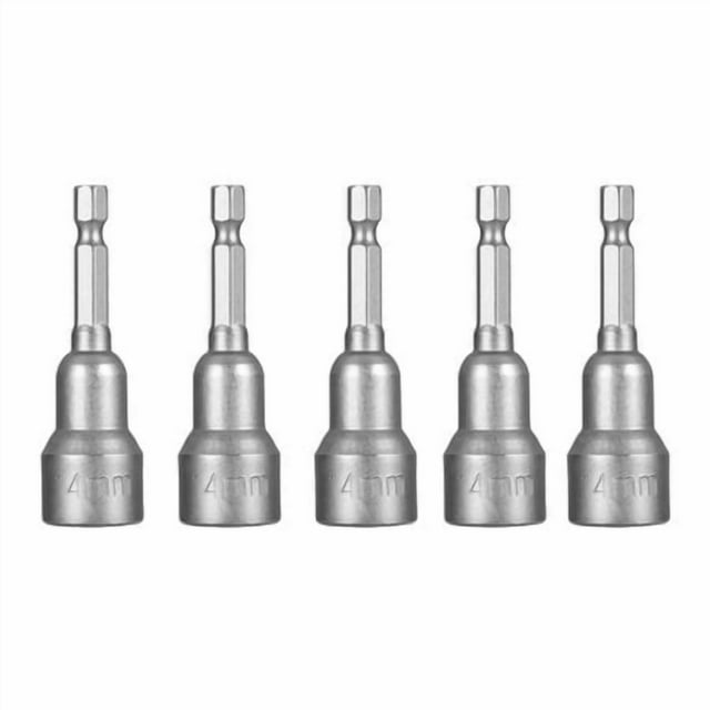 5 Pieces Nut Driver Household Pieces Woodworking Accessory Workshop Woodworking Hex Shank Bit Electric Pneumatic Screwdriver Impact Drivers Bits 14x65mm