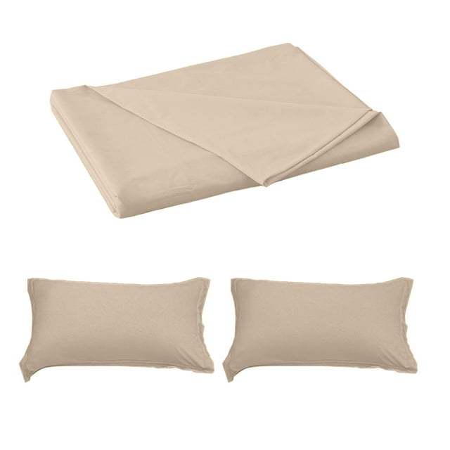 Single Bed Sheets Solid Color Easy Washing Bed Single Pair Pillowcase0