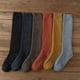 thumbnail image 2 of Calcetines largos de tubo de rizo para mujer, otoño e invierno, más calcetines de toalla acolchados de terciopelo, calcetines cálidos de tubo alto hasta la rodilla de color sólido para pantorrilla, 2 of 6