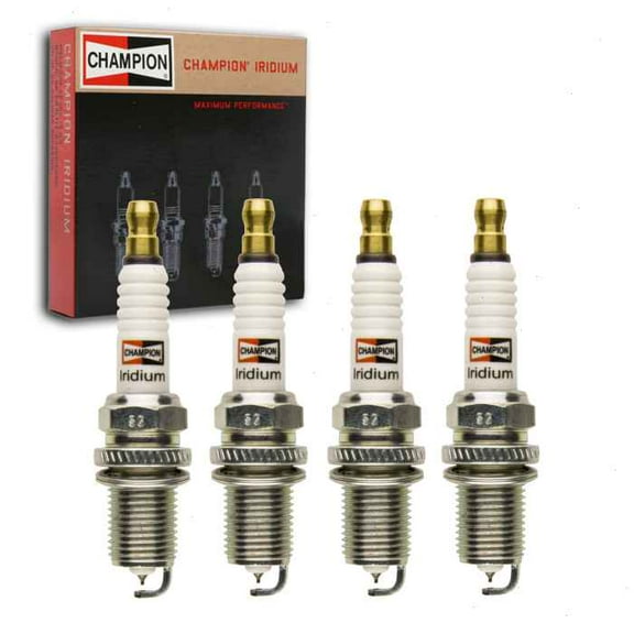 4 pc Champion Iridium Spark Plugs compatible with Mitsubishi Lancer 2.0L 2.4L L4 2002-2017