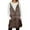 Coffee#21, variant on Women Plush Jacket Warm Solid Color Sleeveless Hooded Zip Up Fuzzy Vest Coat With Pockets Woman Comfortable Indoor Outdoor Wear Jackets,Black,L