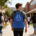 thumbnail image 4 of weibbin Lightweight Drawstring Bag Backpack for Men Outdoor Sports Fitness Bag Simple Women Drawstring Storage Bag for Gym, 4 of 6