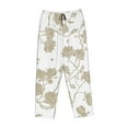 thumbnail image 4 of Goofa Vintage Stylized White Color Printed Soft Pajama Pants for Women, Wide Leg Comfy Casual Lounge Yoga Pants-X-Large, 4 of 9