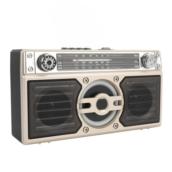 Am Portable Radio  Speaker Multifunctional Rechargeable Multi Band FM AM SW Radio for Travel Long Play Time