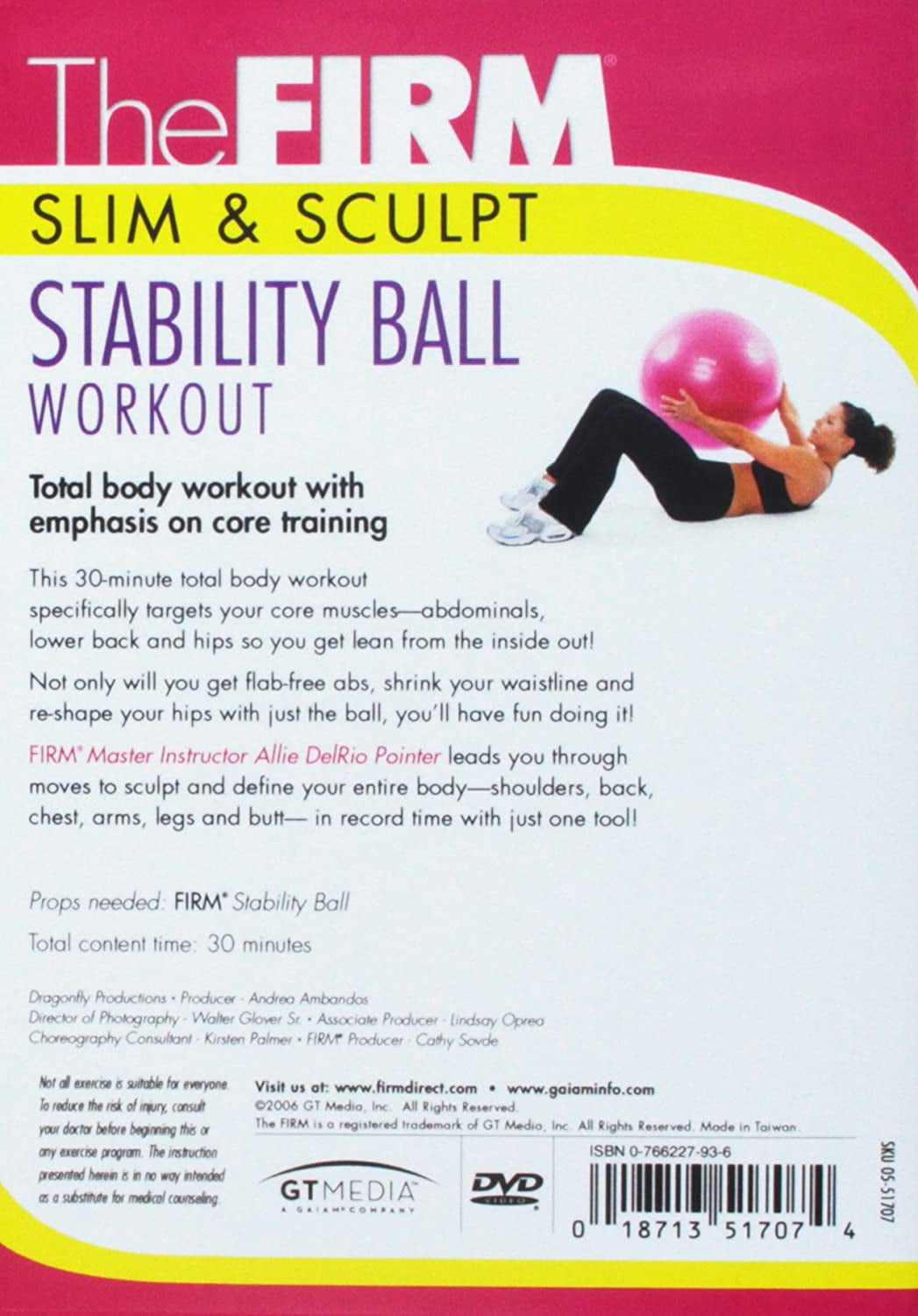 The firm slim & sculpt stability ball workout sales