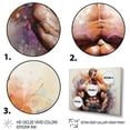 thumbnail image 3 of Designart art Mural Encadré Aérobic & Musculation, art Mural Encadré Aérobic & Musculation, Musculation Euphonie I, Beige Grand art Mural Encadré Doré Moderne, Cadre Doré 20x12 Pouces, 3 of 5