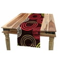 thumbnail image 1 of Geometric Table Runner, Colorful Funky Vortex Stripes Simplistic Spring Kids Tones Design, Dining Room Kitchen Rectangular Runner, 3 Sizes, by Ambesonne, 1 of 2