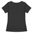 thumbnail image 6 of KHONTS Women's Short Sleeve Tops Summer Lace Trim Square Neck Slim Fitted Tees Going out Basic 20s T Shirts Black S, 6 of 6