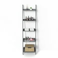 thumbnail image 6 of Ballucci 5-Tier Ladder Shelf, Wood Leaning Shelf Organizer, 67" H x 18" W, Gray, 6 of 10