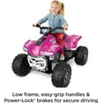 Power Wheels Racing ATV Pink 12V Battery RideOn Vehicle