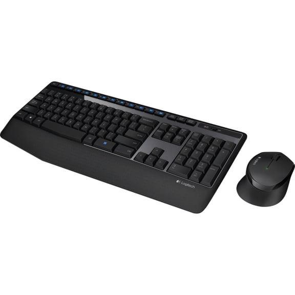 Logitech MK345 Wireless Combo with Full-Size Keyboard and Right-Handed Mouse -