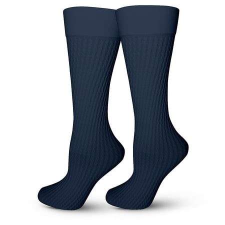 

LECHERY Women s Ribbed Knee-Highs 1 Pair - One Size Navy
