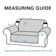 thumbnail image 3 of Sofa Slipcover for Dogs Pets&Kids, Durable Pet Cover for Sofa with Elastic Strap(75" x 98", Grey/Beige), 3 of 7