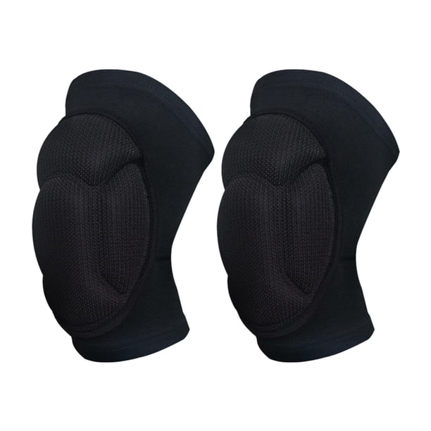 Rodilleras, rodilleras de soporte, resistentes a golpes, ligeras, equipo de protección, rodilleras para correr, bailar, fútbol, baloncesto y béisbol. Negro S
