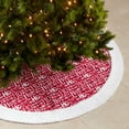 thumbnail image 3 of SARO  72 in. Round Red Ho Ho Ho Christmas Tree Skirt, 3 of 3