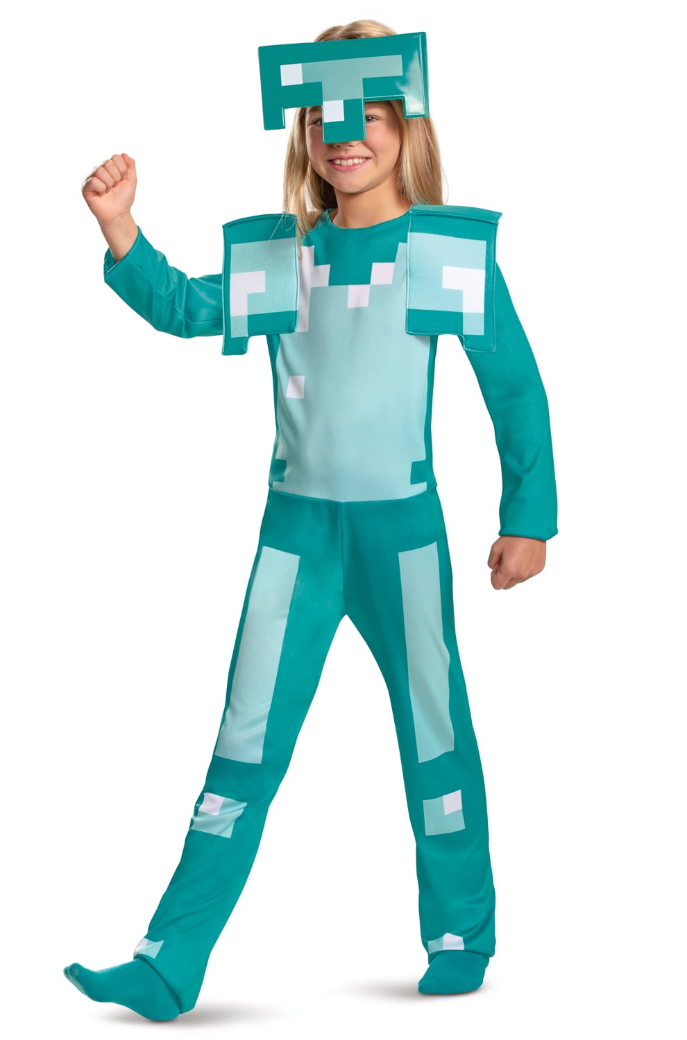 Minecraft Creeper Jumpsuit Classic Halloween Fancy-Dress Costume