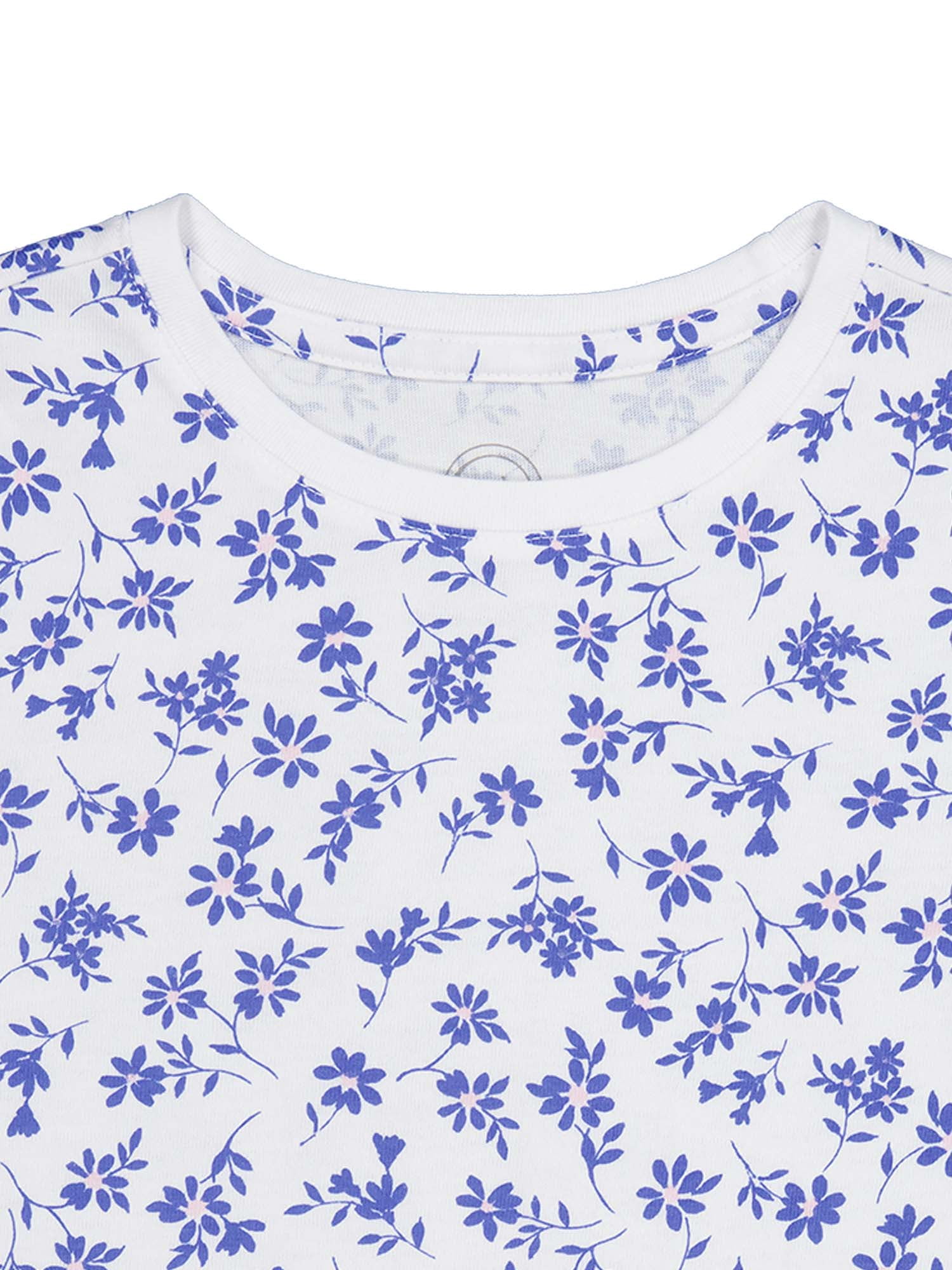 Wonder Nation Girls Kid Tough Tee with Short Sleeves, Sizes 4-18 & Plus
