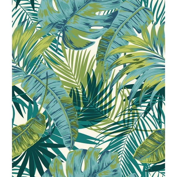 My Style Bangalow Tropical Palm Peel and Stick Wallpaper