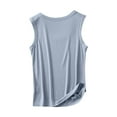 thumbnail image 4 of Yuzhih Ribbed Knit Tank Tops for Women Summer Scoop Neck Basic Slim Sleeveless Cami Tops Soft Comfy Tshirts 2024, 4 of 6