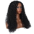 thumbnail image 3 of Dengmore Wigs Human Hair Deep Wave Wig 150% Density Brazilian Deep Wave Wigs for Black Women 24 Inch Curly Human Hair Wig Deep Wave Wig, 3 of 7