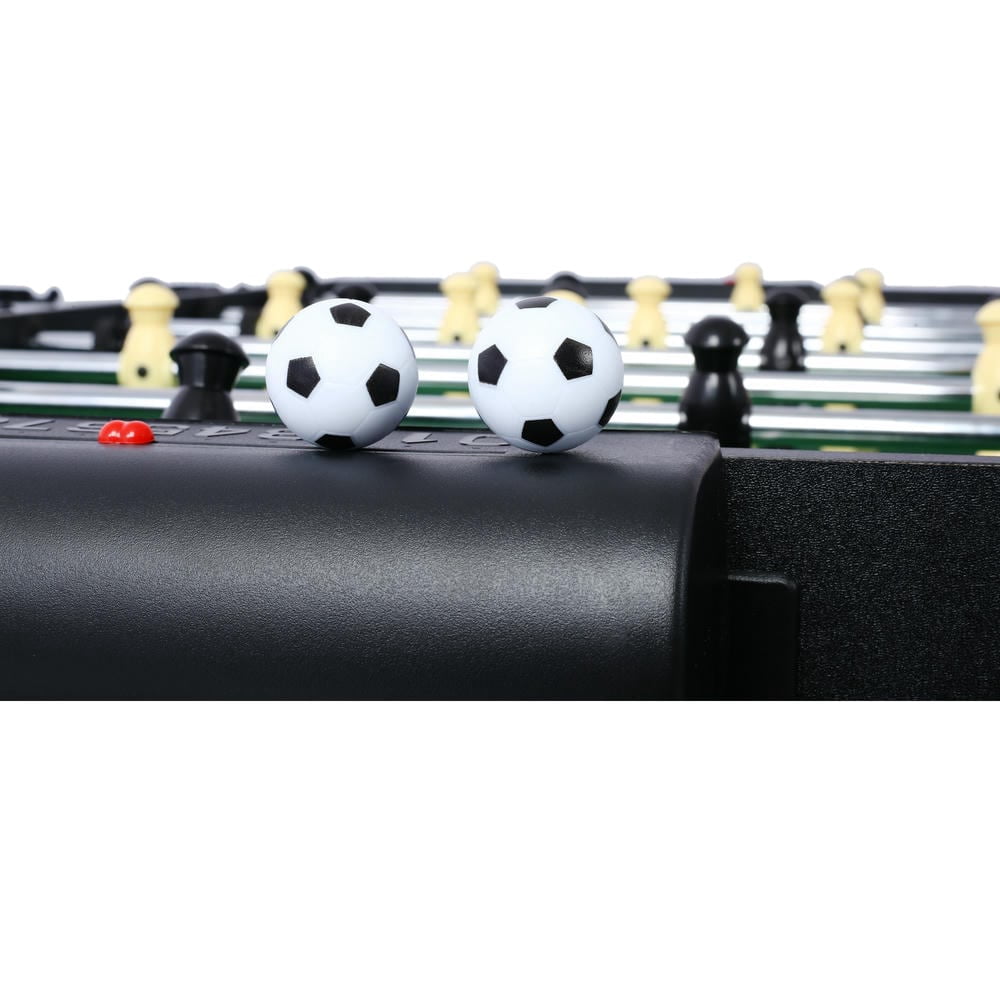 GVN 5-In-1 Multi-Game Table - Billiards, Push Hockey, Foosball, Ping Pong, And Basketball Black/Blue