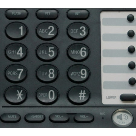 DECT 6.0 Corded Expansion Deskset for Select AT&T Expandable Phone Systems - Black/Silver
