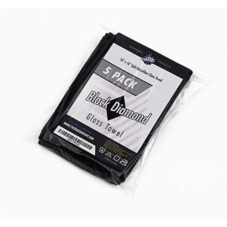 5 Strofinacci In Microfibra The Rag Company - Per Vetri E Cromo, Senza Pelucchi, 40x40 Cm, 280 Gsm, Nero - Foto 9