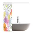 thumbnail image 2 of ABPHQTO Floral verde con hermosa mariposa y flores Cortina de ducha de tela de poliéster impermeable 150x180 cm, 2 of 2
